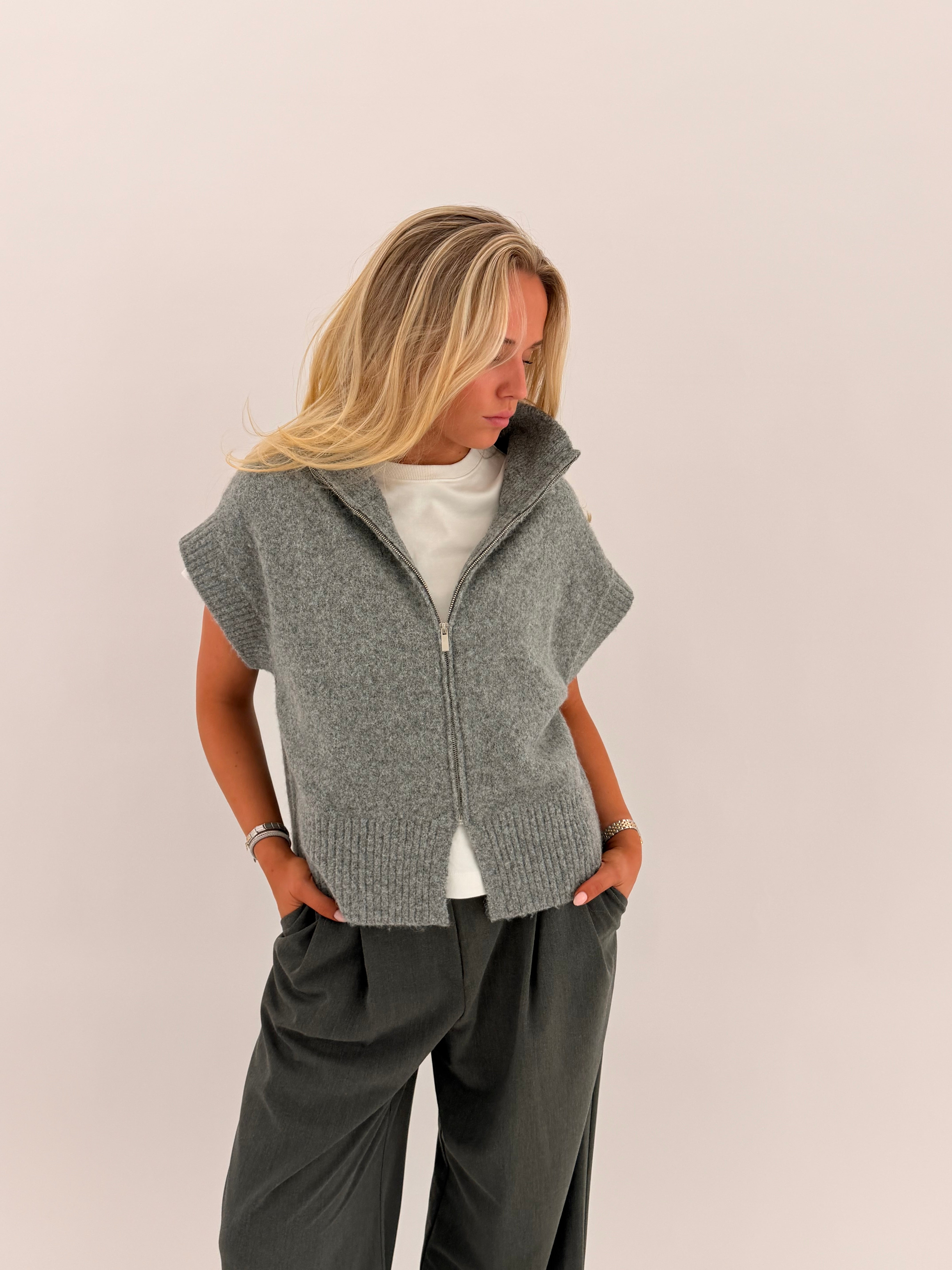 VMBANG Pullover - Medium Grey Melange